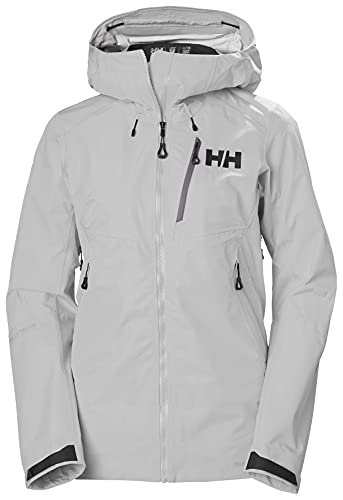 Helly-Hansen Womens Odin Mountain Infinity 3L Waterproof Sustainable Shell Jacket, 853 Grey Fog, Medium