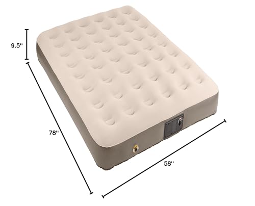 Coleman QuickBed Elite Extra-High Airbed with Built-In Pump, Leak-Free Airbed with Soft Plush Top and Carry Bag, Queen and Twin Options Available