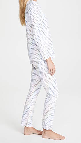 Roller Rabbit Women's Disco Hearts Pajamas, Rainbow, Blue, Print, S