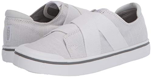 KEEN Women's ELSA IV Gore Slip-ON Sneaker, White, 6.5