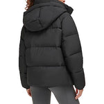 Levi's Women's Selma Hooded Puffer Jacket, Black, Large