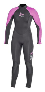 Xcel Women's Dive ThermoFlex 5/4mm Fullsuit (Black/Black/Orchid, 4)