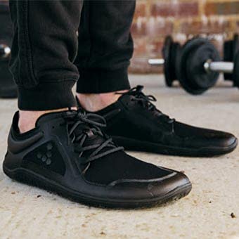 Vivobarefoot Primus Lite III, Mens Vegan Light Breathable Shoe with Barefoot Sole Obsidian