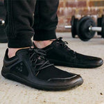 Vivobarefoot Primus Lite III, Mens Vegan Light Breathable Shoe with Barefoot Sole Obsidian