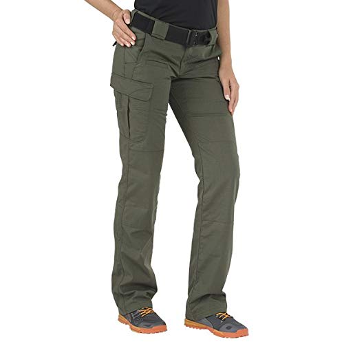 5.11 Tactical Women's Stryke Covert Cargo Pants, Stretchable, Gusseted Construction, Style 64386, Khaki, Size 2 Long
