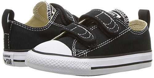 Converse Boys' Chuck Taylor All Star 2V Low Top Sneaker, Black, 9 M US Toddler