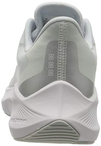 Nike Women's Running Shoe, Pure Platinum Metallic Silver White, 8