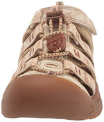 KEEN Newport H2 Closed Toe Water Sandals, Smokey Bear/Smores, 4 US Unisex Big Kid