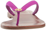 Tory Burch Terra Thong Flip Flops Leather Thong Sandals (7, Violet Glow)