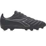 Diadora Brasil Elite 2 LT LPU Youth Firm Ground Cleats 6.5 Big Kid Black/Grey