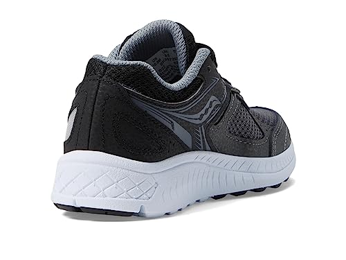Saucony Boy's Cohesion 14 LTT (Little Kid/Big Kid) Black/Grey/Blue 5.5 Big Kid M