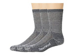 Smartwool Unisex Classic Hike Full Cushion Crew 3-Pack Medium Gray MD (US Men's Shoe 6-8.5, Women's Shoe 7-9.5) One Size