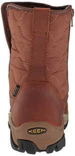 KEEN Women's Betty Boot Pull On Waterproof Insulated Snow, Brown/Black, 9.5