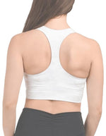 SPANX Womens Longline Medium Impact Sports Bra, White Camo, XS