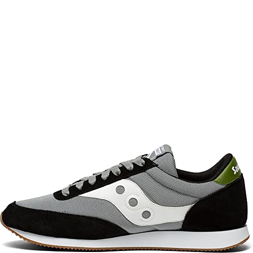 Saucony Men's Hornet Sneaker, BLACK/GREY, 5