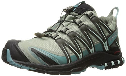 Salomon Women's XA Pro 3D ClimaSheild Waterproof Trail Running Shoes, Shadow/Black/Artic, 7 M US