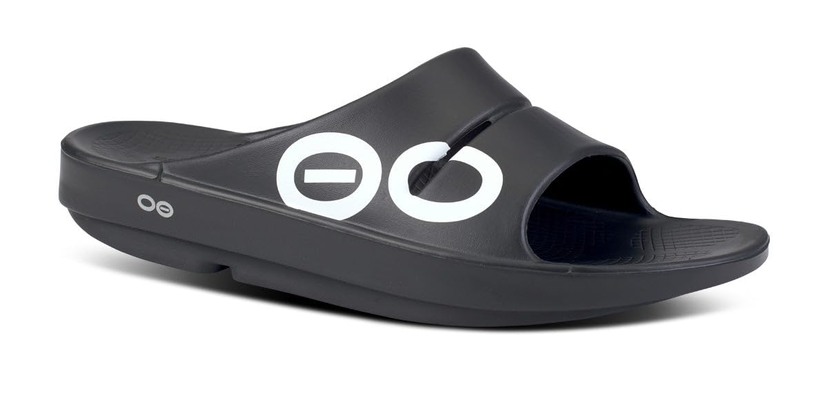 Men's OOahh Sport Slide Sandal - Black White