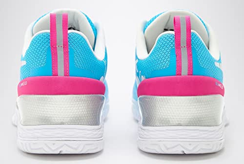 Diadora Women's Blushield Torneo All Ground Tennis Shoe (Sky Blue/White, 10)