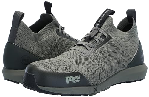 Timberland PRO Men's Radius Knit Composite Safety Toe Industrial Athletic Work Shoe, Green/Black 2, 11.5 Wide