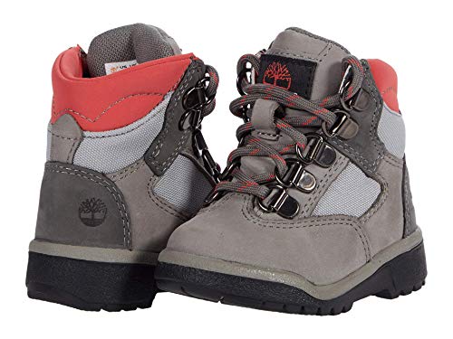 Timberland Boy's 6" Leather/Fabric Field Boot (Toddler/Little Kid) Medium Grey Nubuck 11.5 Little Kid M