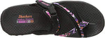 Skechers Women's Reggae-Zig Swag Flip-Flop, Black, 9.5 M US