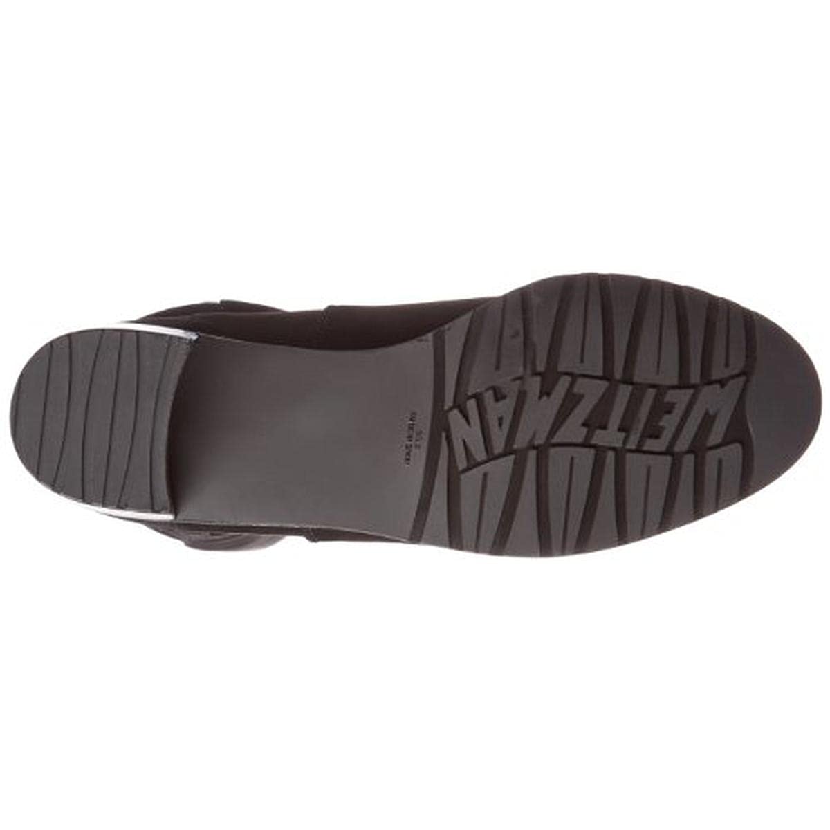 Stuart Weitzman Women's Reserve Knee High Boot Black Suede/Stretch Gabardine 10.5 N