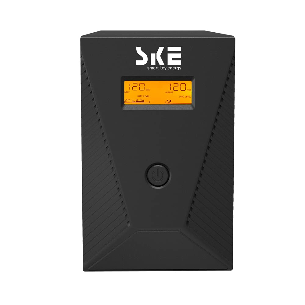1500VA/900W Ups Battery Backup and Surge Protector,Computer Uninterruptible Power Supply Units,SKE Ups Power Supply