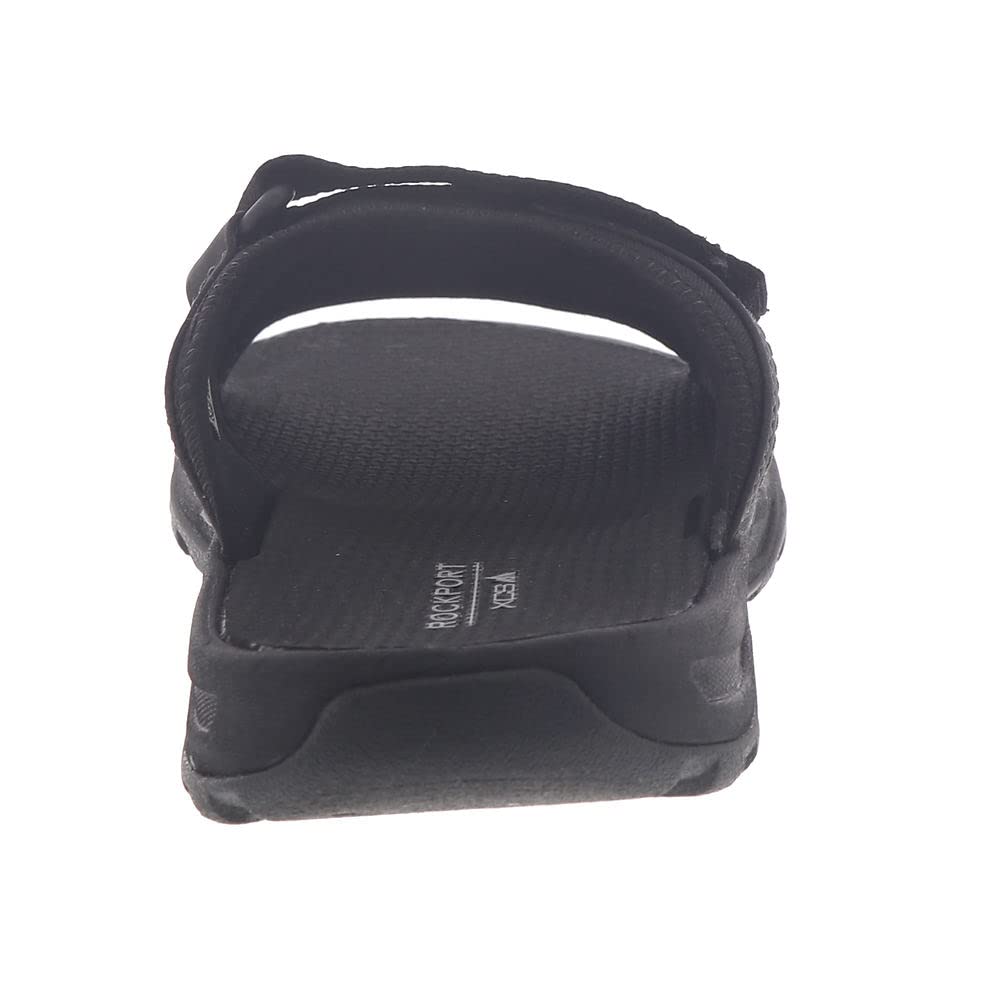 Rockport Men's Trail Technique Velcro Slide Sandal, Black, 11
