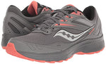 Saucony Women's Cohesion TR15 Trail Running Shoe, Charcoal/Coral, 7.5