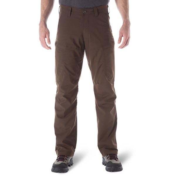 5.11 Tactical Men's Apex Cargo Work Pants, Flex-Tac Stretch Fabric, Gusseted, Water Resistant Finish, TDU Green, Men's Size 34W x 34L