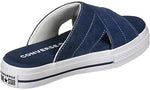 Converse Women's One Star Suede Slip Sandal, Navy/Egret/White (numeric_8)