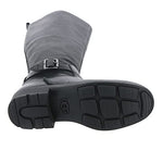 UGG Women's Harrison Tall Fashion Boot, Black Leather, 10