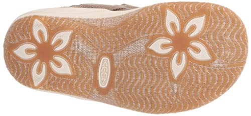 KEEN Elle Backstrap Casual Platform Open Toe Sandals, Brindle/Star White, 4 US Unisex Big Kid