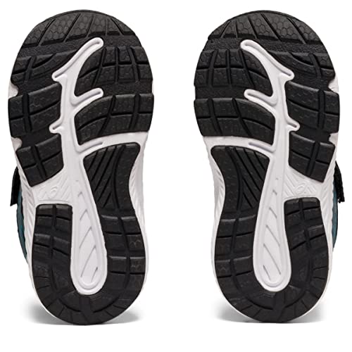 ASICS Baby Boy's Contend 7 TS (Toddler) Black/Digital Aqua 9 Toddler M