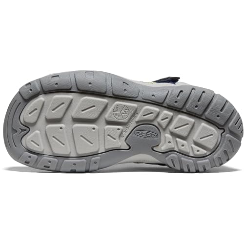 KEEN Knotch Creek Casual Comfortable Sandals, Steel Grey/Blue Depths, 13 US Unisex Little Kid