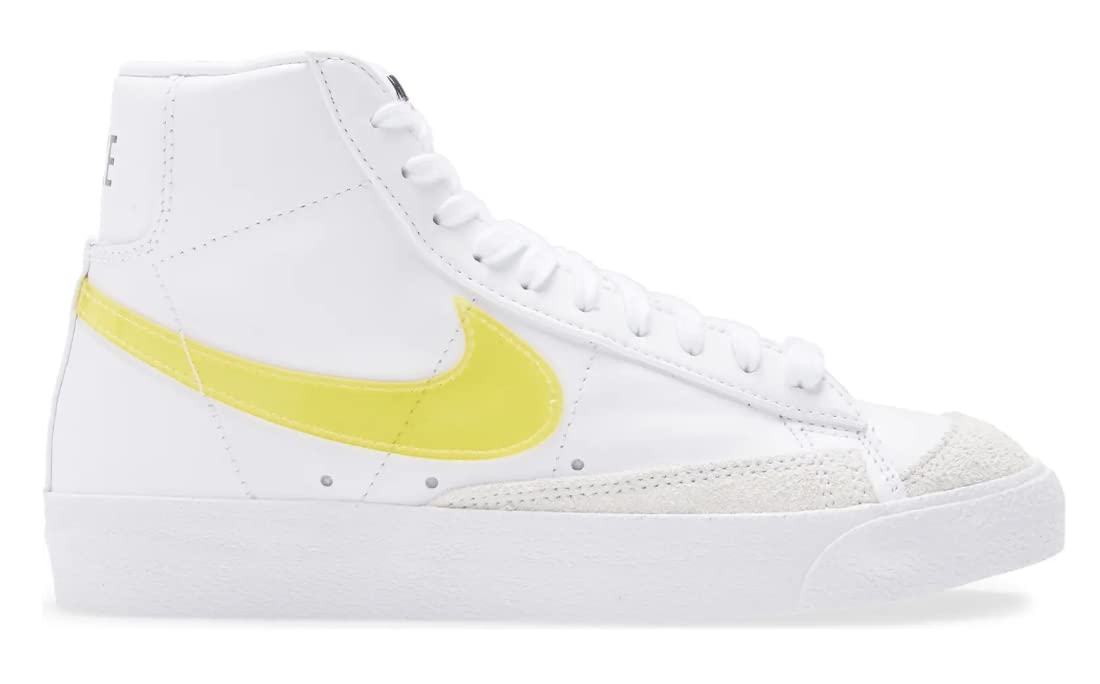 NIKE Women's Sneaker, White Yellow, 7