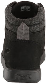 KEEN Women's Elle Winter Mid Height Insulated Waterproof Pull On Ankle Boots, Black/Magnet, 9 Medium US