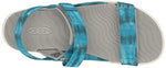 KEEN Elle Backstrap Adjustable Comfortable Durable Open Toe Sandals, Sea Moss/Fjord Blue, 5 US Unisex Big Kid