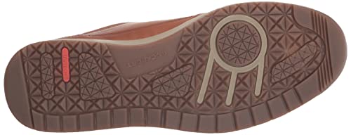 Rockport Men's Bronson Lace to Toe Sneaker, Cognac Leather, 9.5