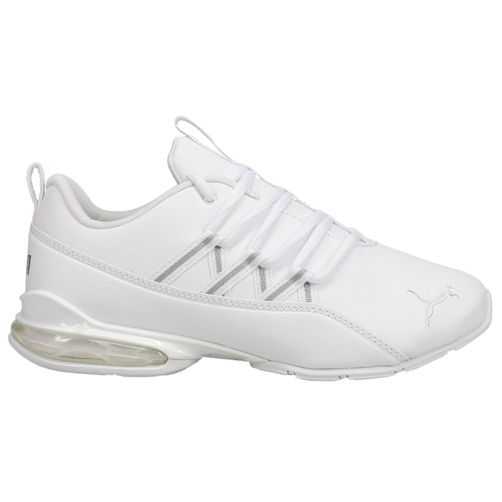 Puma Riaze Prowl Metal Women's Running Shoes, Puma Silver-White-II, 7.5 Wide