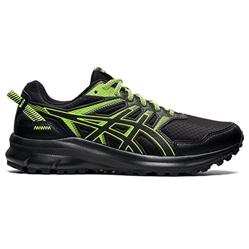 ASICS Men's Trail Scout 2 Running Shoes, 12, Black/Hazard Green