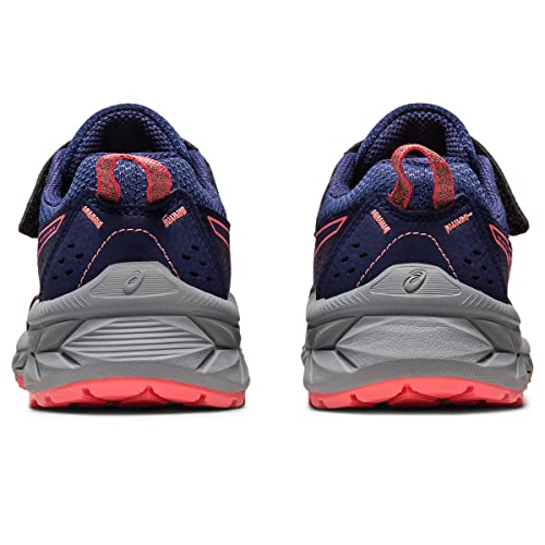 ASICS Kid's PRE Venture 9 Pre-School Running Shoes, K11, Indigo Blue/Papaya