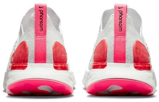 Nike Women's React Phantom Run Flyknit 2 DM8064-001 Shoes, White, 7.5