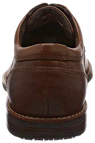 Rockport Men's Waterproof Dustin Plain Toe Business Shoes - brown -