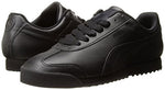 PUMA Mens Roma Sneaker, Basic black-black, 11