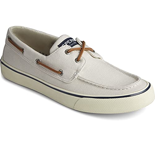 Sperry mens Bahama Ii Distressed loafers shoes, Off White, 9 US
