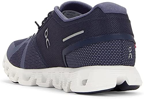 On Men's Cloud 5 Combo Sneakers, Ink/Metal, Blue, 14 Medium US