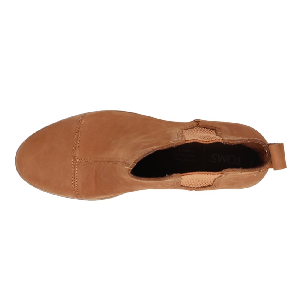 TOMS Women's Everly Chelsea Boot, Tan, 8