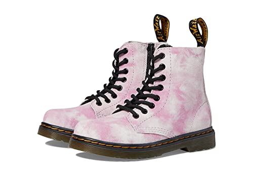 Dr. Martens 1460 Pascal (Little Kid/Big Kid) Pink Tie-Dye 2 UK (US 3 Little Kid) M