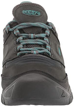 KEEN Women's Ridge Flex Low Height Waterproof Hiking Boots, Raven/Porcelain, 8